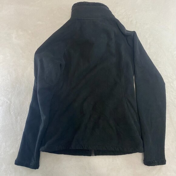 The North Face Fleece Jacket Fuzzy Sherpa Lined Women's Small Black Full Zip - Picture 7 of 10